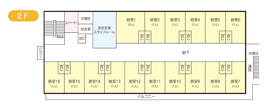 フロアーマップ２階