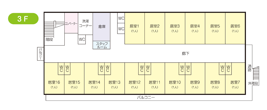 フロアーマップ３階